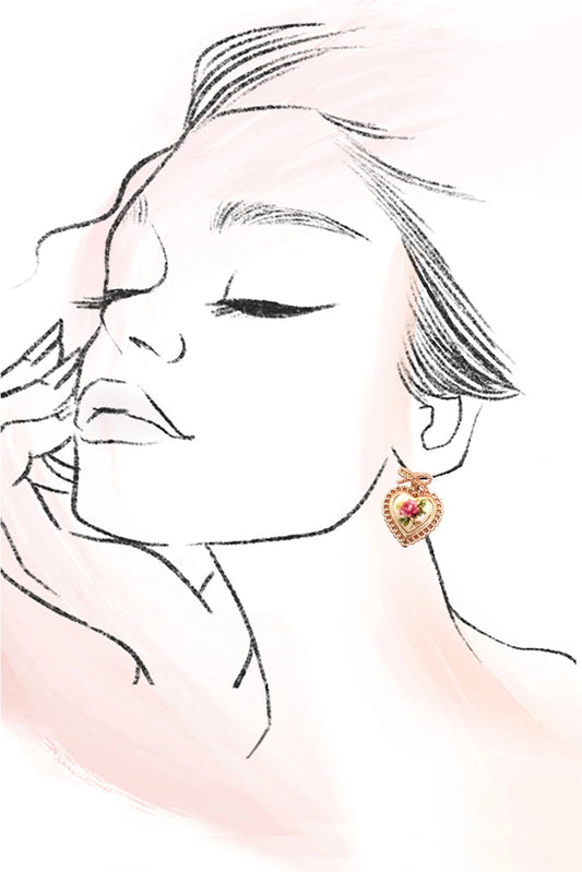 Lovestruck Garden Vintage Earrings