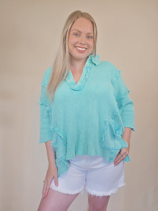 Seafoam Serenity Blouse