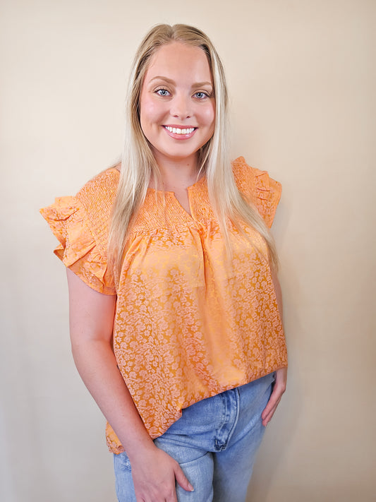 Tangerine Twist Blouse