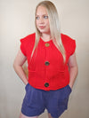 Cherry Luxe Sweater Vest