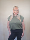 Buttery Soft- Sweater Vest Olive