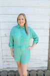 Emerald Waves Romper