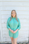 Emerald Waves Romper