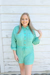 Emerald Waves Romper