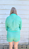 Emerald Waves Romper