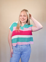 Alex Striped Sweater Vest