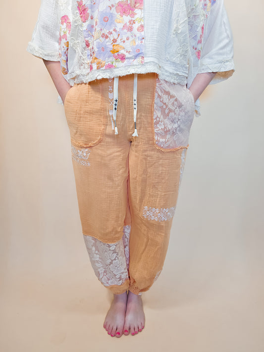 Orange Creamsicle Boho Pants