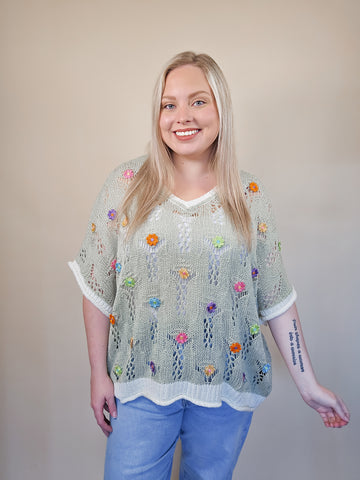 Flower Fields Crochet Top