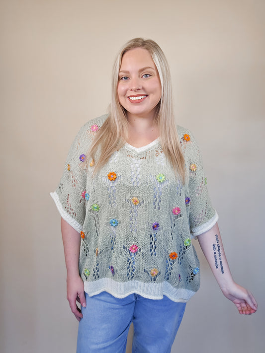 Flower Fields Crochet Top