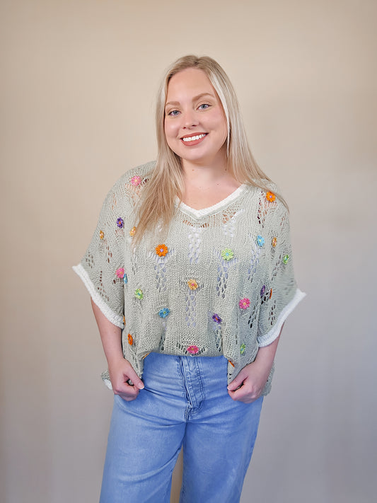 Flower Fields Crochet Top