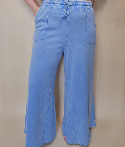 Blue Tide Terry Knit Pants