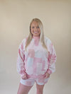 Pink Patchwork Shorts