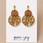70's Retro Flower Earrings