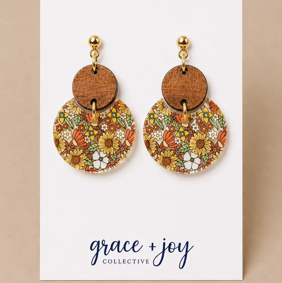 Retro Flower Earrings