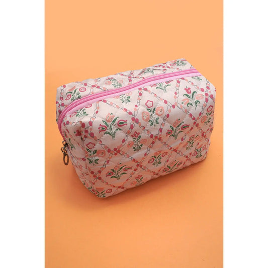 Pink Small On The Go Make Up Bag