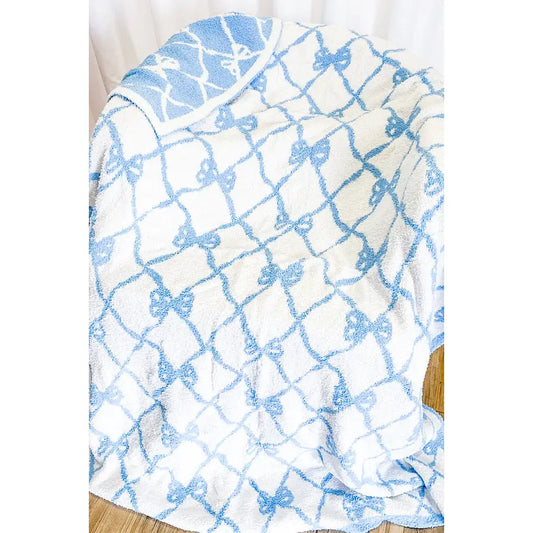 Blue Bow blanket