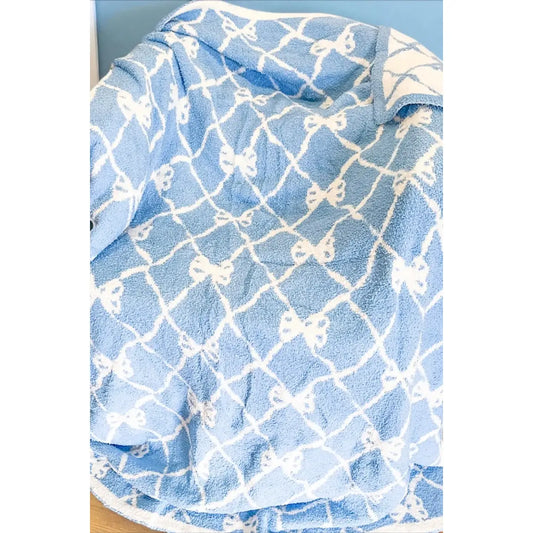 Blue Bow blanket