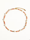 Bohemian Rose Pearl Beaded Necklace