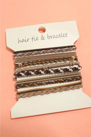 Hair Tie & Bracelet Set