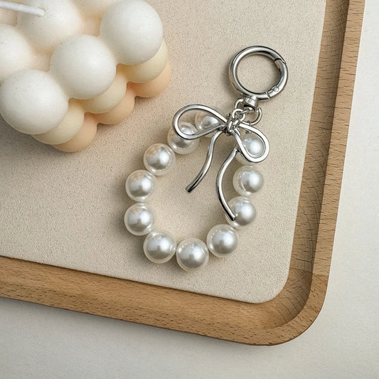 Pearl Bag Charm Keychain