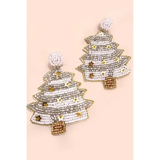 Sparling Christmas Tree Earring