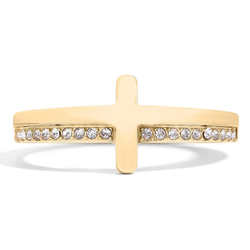 Cross Ring With Bible Verse