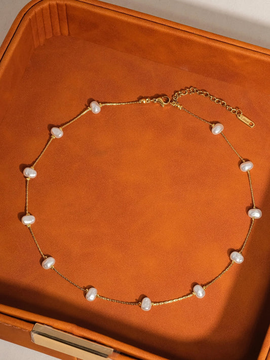 Saltwater Glow Pearl Necklace