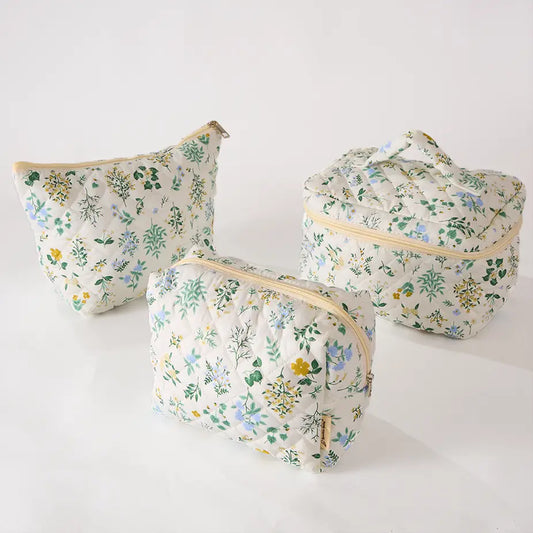 Grace in Bloom- Quilted Toiletry Set