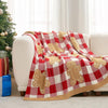Gingerbread Checkered Blanket