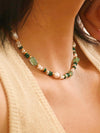 Bohemian Rose Pearl Beaded Necklace
