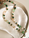 Bohemian Rose Pearl Beaded Necklace