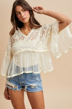 Wanderlust Lace Blouse