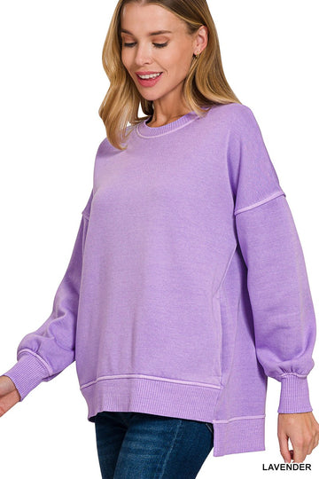 Lavender Sweatshirt- with pockets