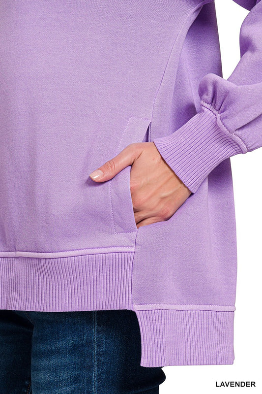 Lavender Sweatshirt- with pockets