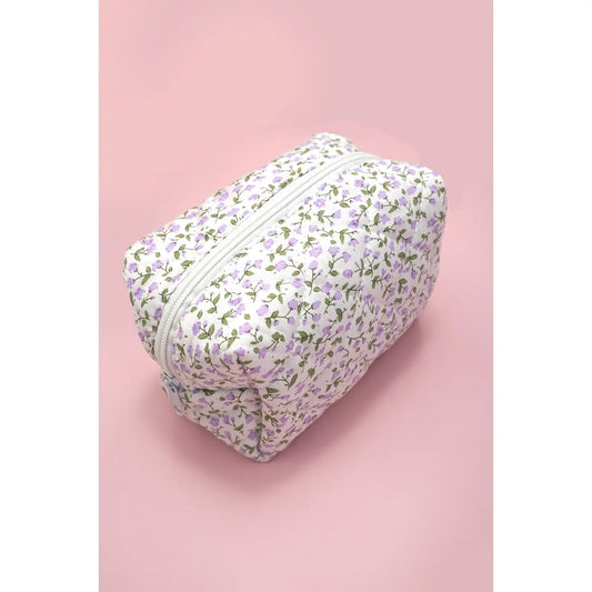 Ditsy Quilted Cotton Make Up Bag