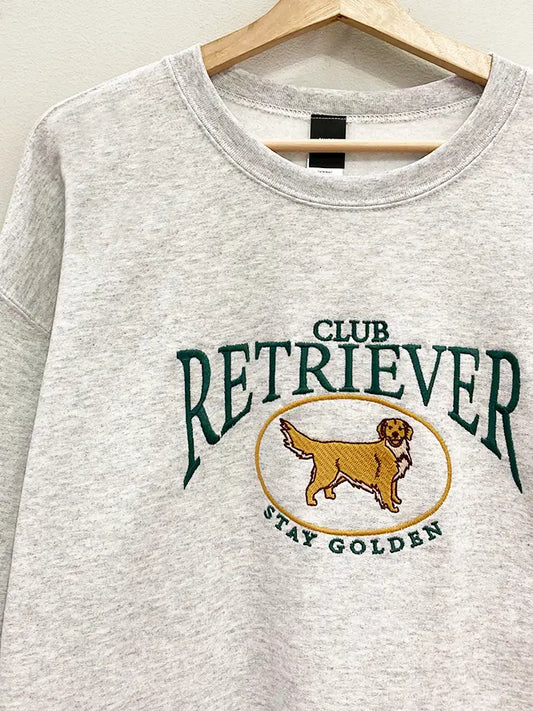 Embroidered Retriever Club Sweatshirt