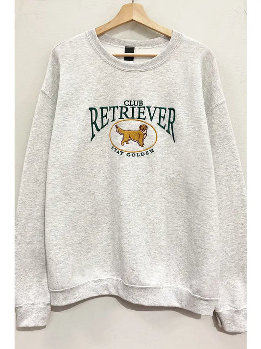 Embroidered Retriever Club Sweatshirt