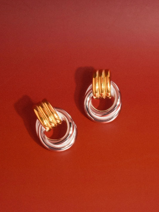 Wanda Mixed Metal Earring