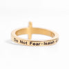 Cross Ring With Bible Verse