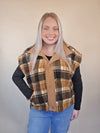 Plaid Sherpa Vest