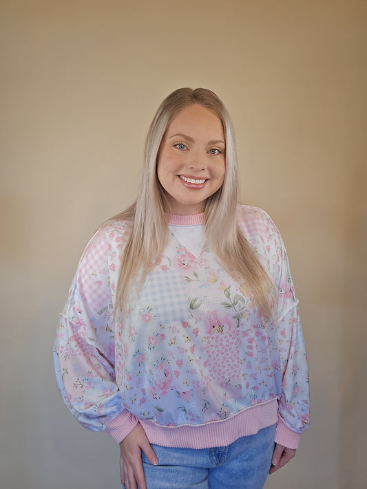 Patchwork Petals Top