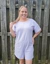 Lavender T-Shirt Romper