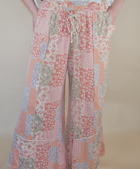 Peachy Patchwork Pants