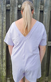 Lavender T-Shirt Romper