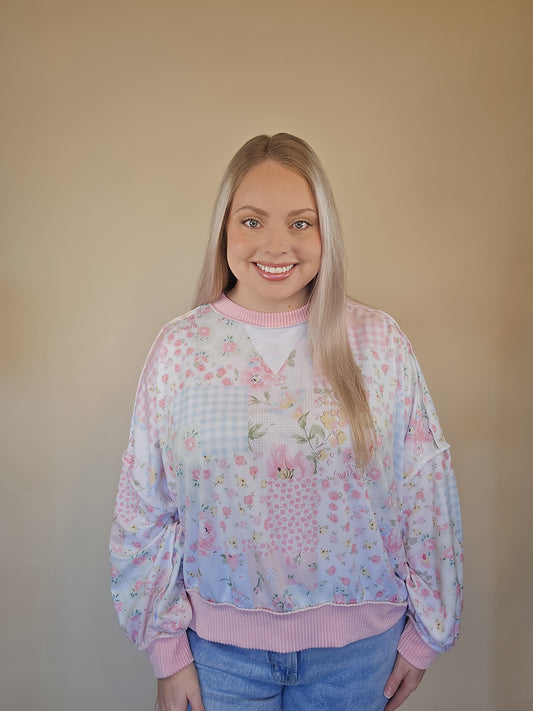 Patchwork Petals Top