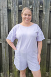 Lavender T-Shirt Romper