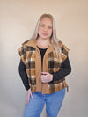 Plaid Sherpa Vest