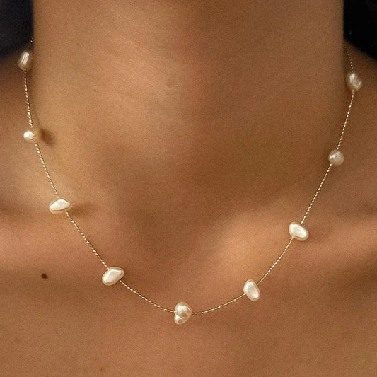 Saltwater Glow Pearl Necklace