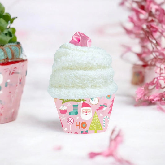 Cupcake Scunchie & Sock Gift Set