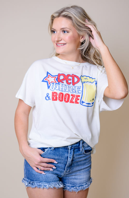 Red White And Booze Graphic Tee